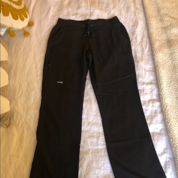 Greys Anatomy| by Barco black Mia scrub pants with 6 pockets sz XXS-short - Picture 4 of 4